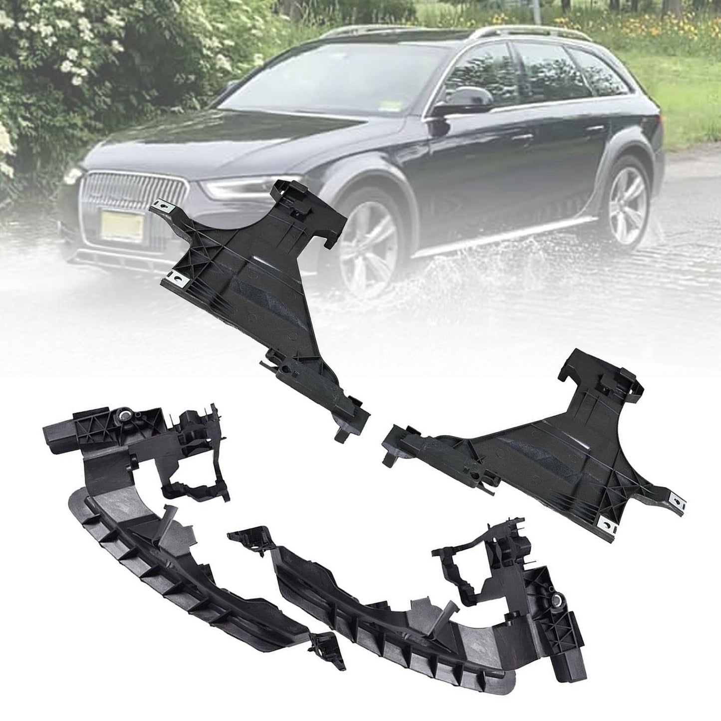 Staffa di supporto per fari anteriori Audi A4 Quattro Facelift 2013-2016, 4 pezzi