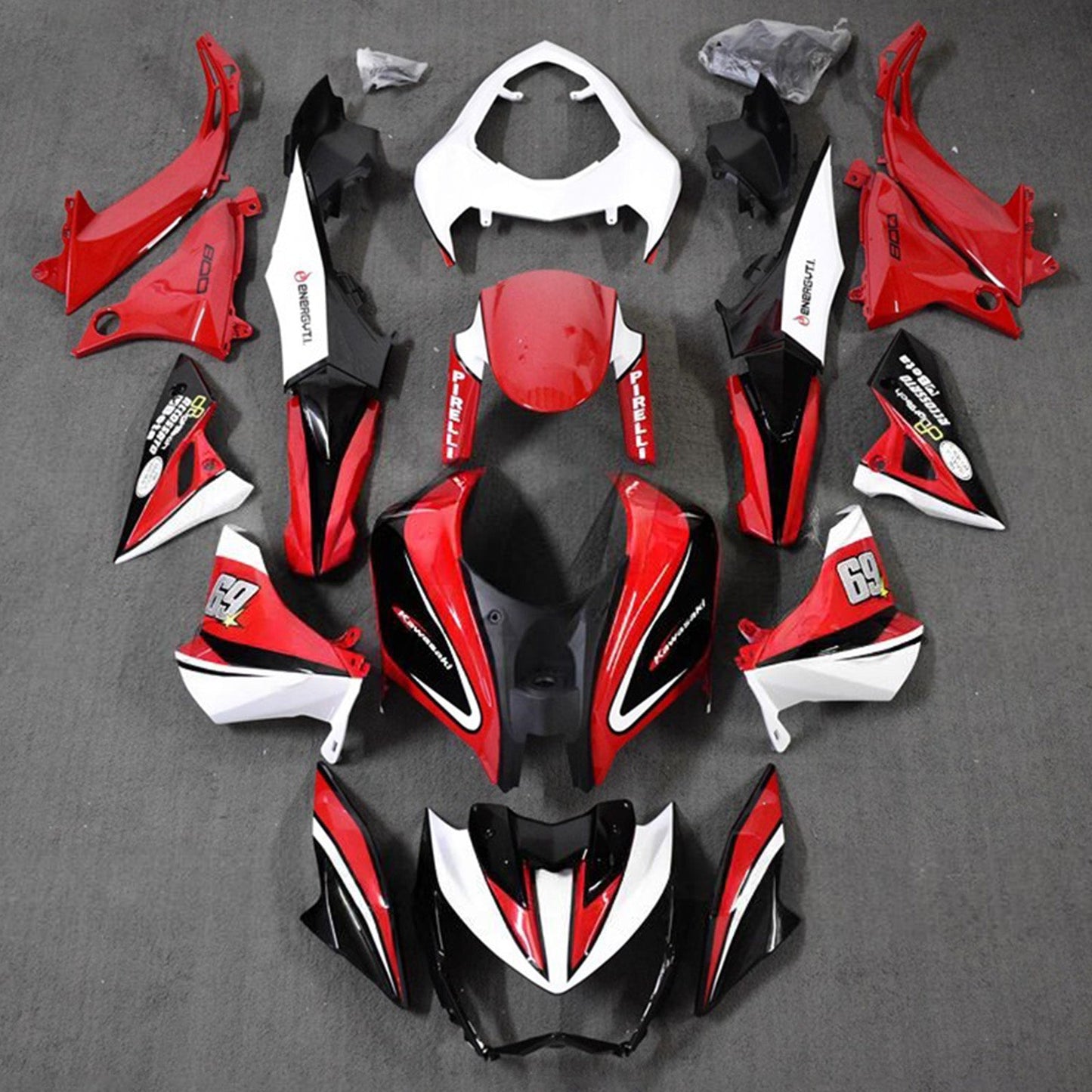 Kit carenatura iniezione in plastica ABS adatto per Kawasaki Z800 2013-2018