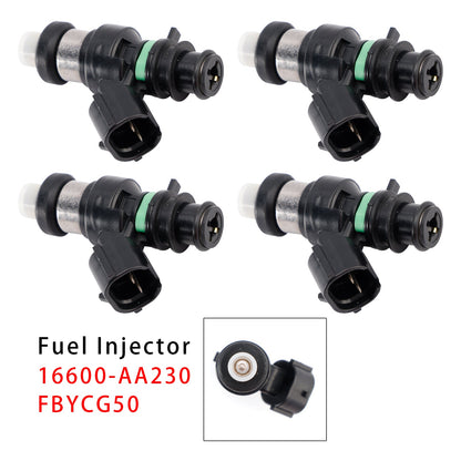 4 iniettori di carburante per Subaru Forester Impreza Legacy 2.0L 16600-AA230 FBYCG50