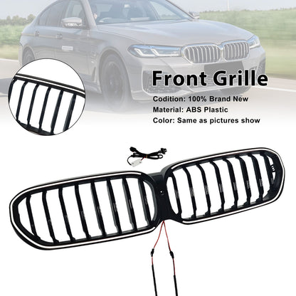 Griglia anteriore a doppio rene nera lucida per BMW Serie 5 G30 G38 2021-2024