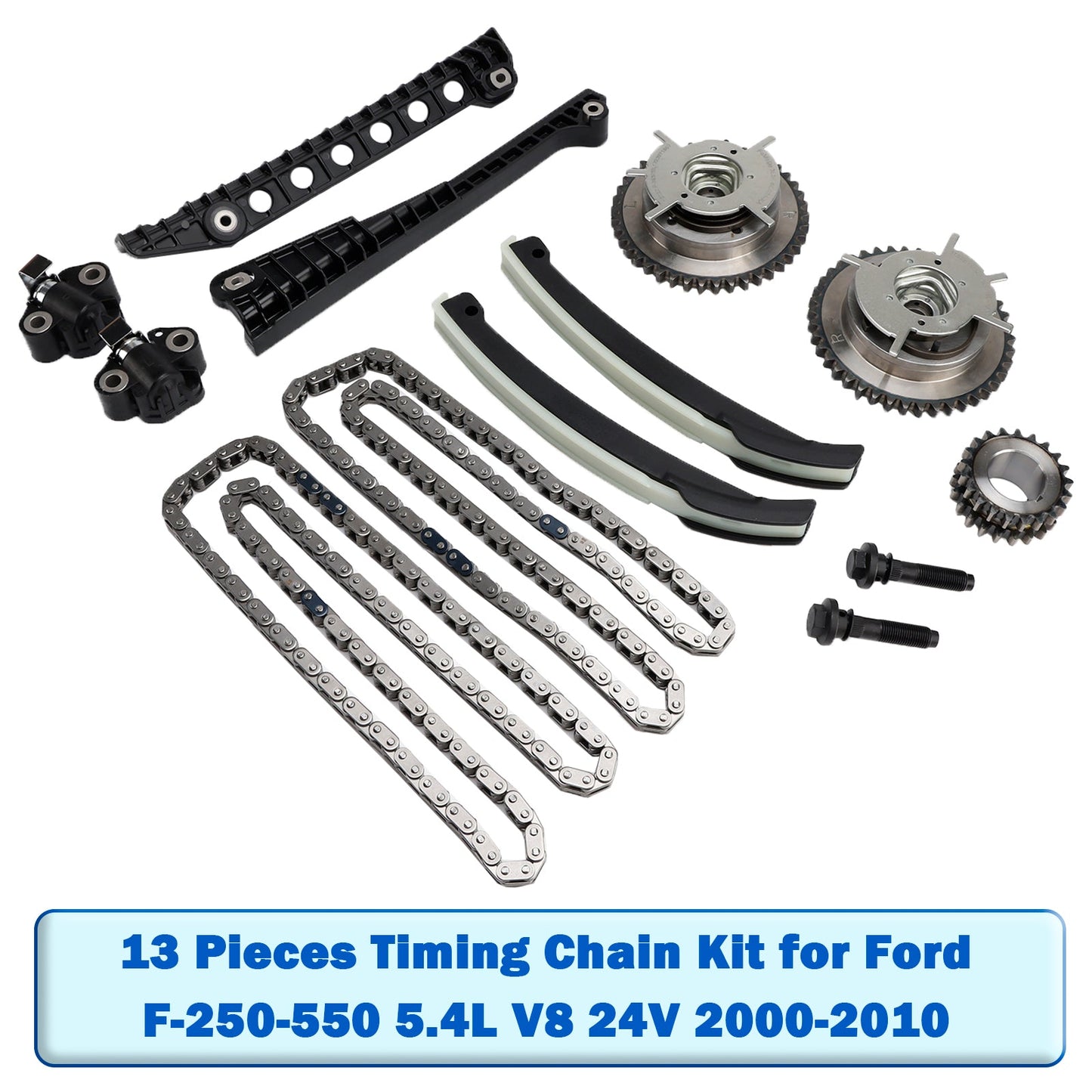 Kit catena di distribuzione da 13 pezzi per Ford F-250-550 5.4L V8 24V 2000-2010
