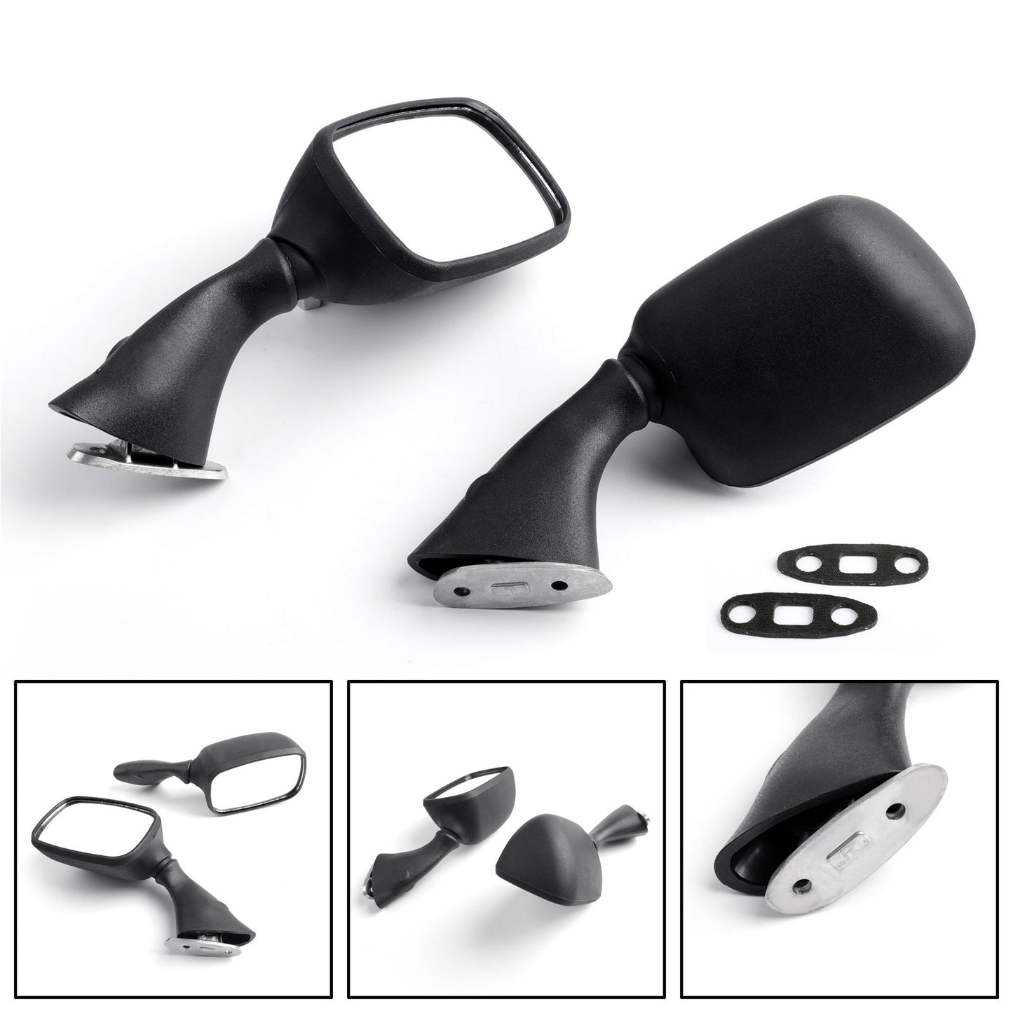 Specchi per Suzuki GSXR 600 750 1000 2001-2002 Hayabusa GSXR 1300 99-10 NERO