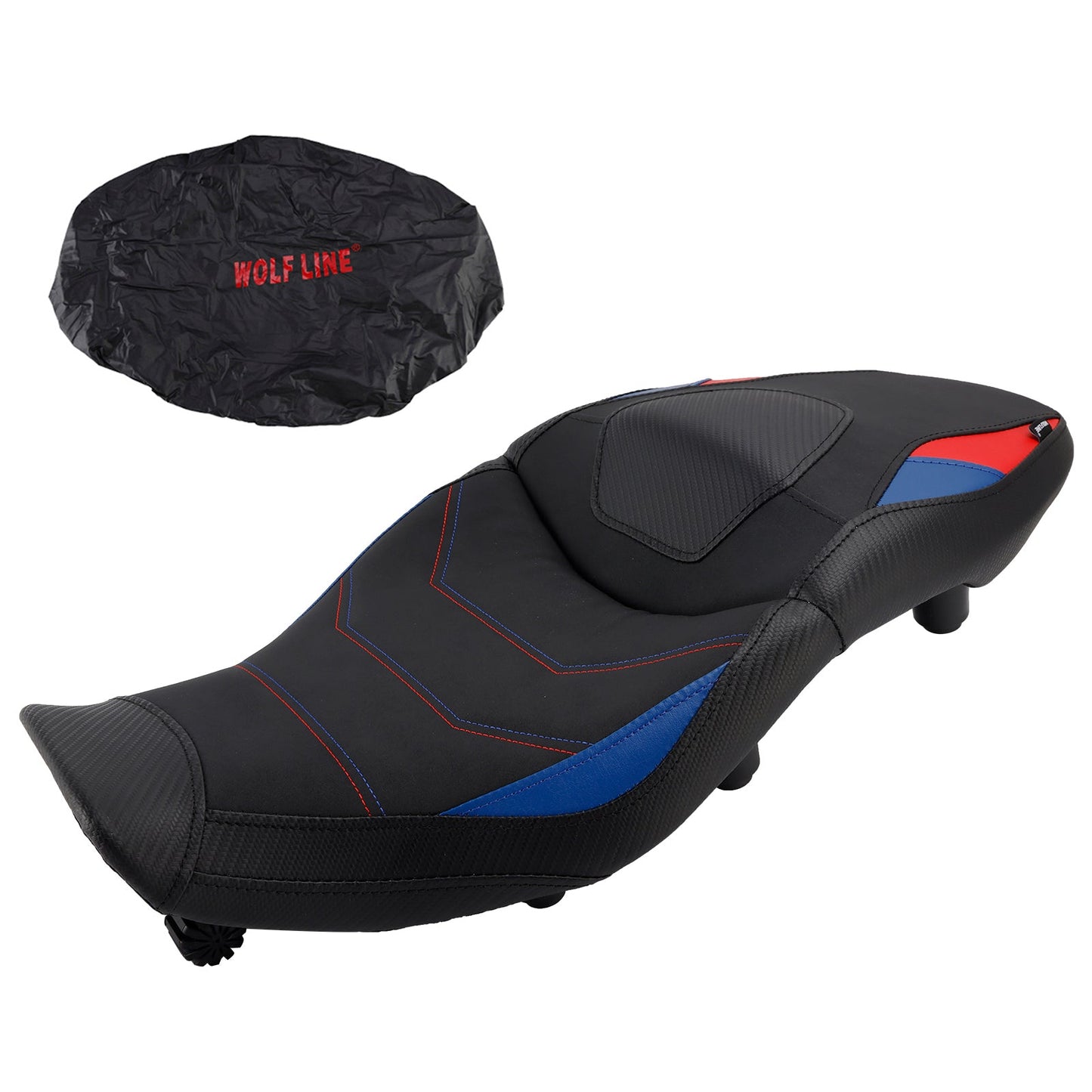 Sedile passeggero anteriore posteriore conducente +20 mm nero adatto per Bmw S1000Xr 20-26 M1000Xr nero