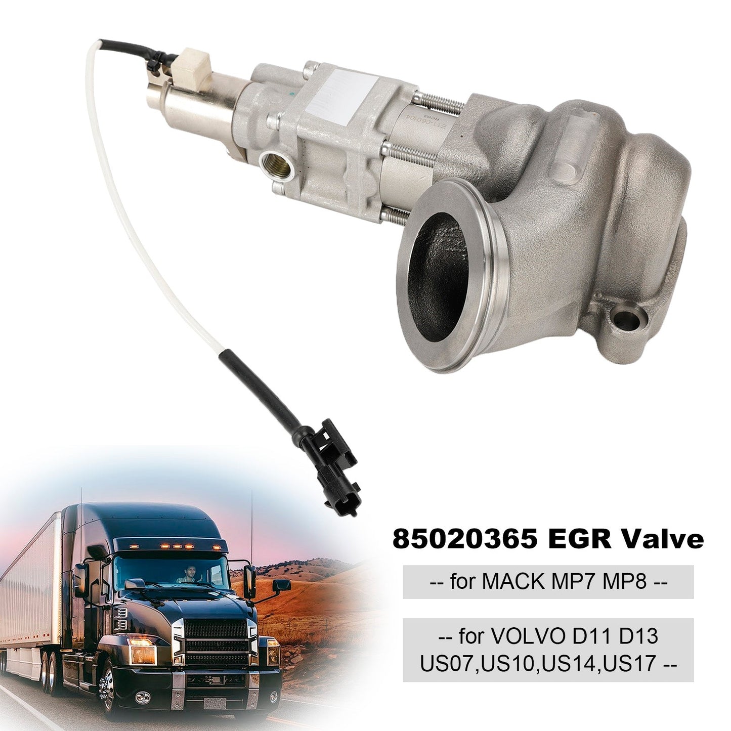 2008-2017 MACK/VOLVO D13 US07 US10 US14 US17 Valvola EGR 85020365