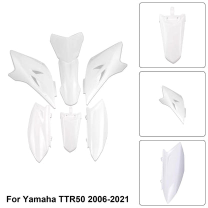 Kit plastiche per carrozzeria Yamaha TTR50 2006-2021, carenatura parafango anteriore e posteriore