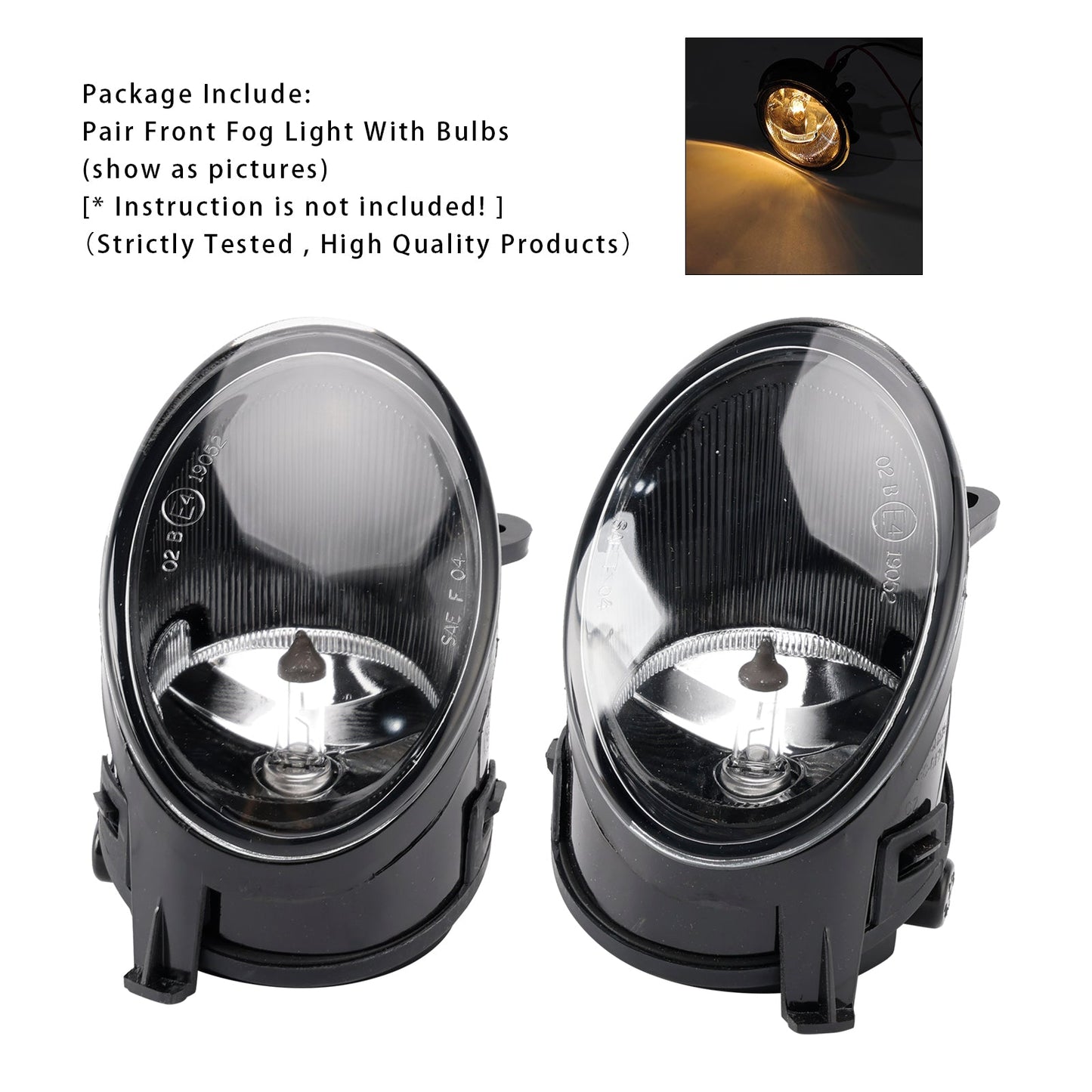 Coppia di fendinebbia anteriori per paraurti Audi A6 C6 2005 2006 2007 2008