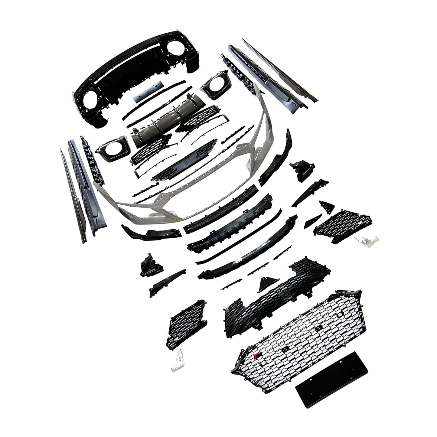 Kit carrozzeria paraurti in fibra di carbonio per Audi R8 4S 2016-2020, aggiornabile al modello 2021-2024.