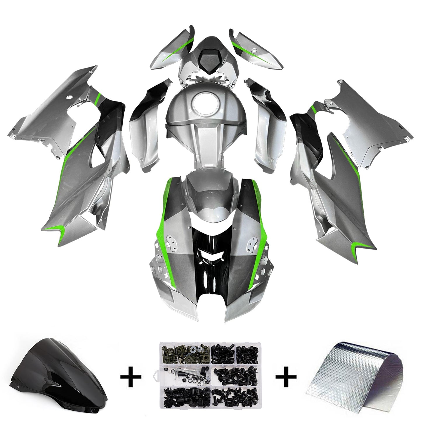 Kit carenatura iniezione ABS adatto per Kawasaki ZX-10R ZX-10RR 2021-2025