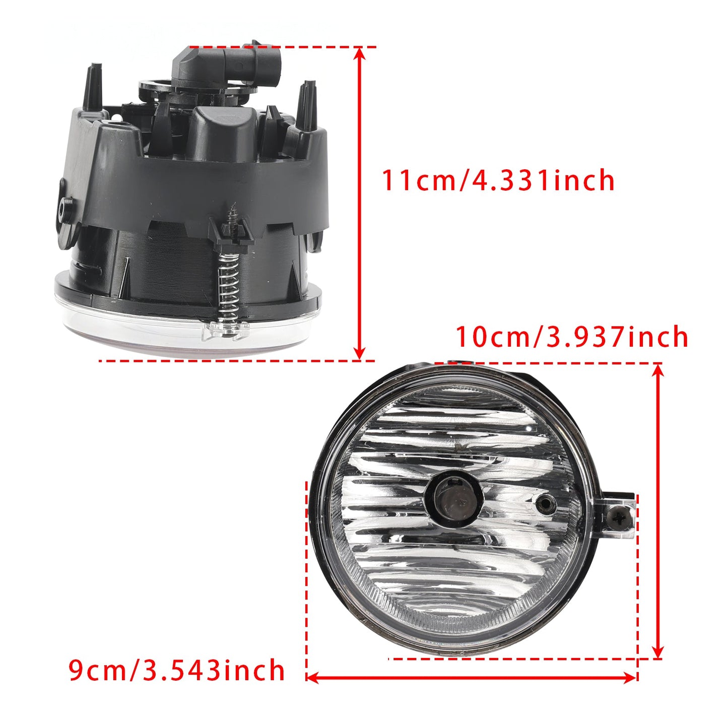 Coppia di fendinebbia per Dodge Chrysler Caliber Jeep Compass 4805857AA