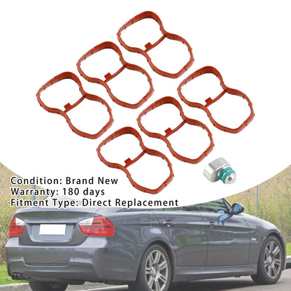 Guarnizione collettore di aspirazione 6 pezzi 1167807480 adatta per BMW E90-93 F10 F11 F07 X5 X6 N57