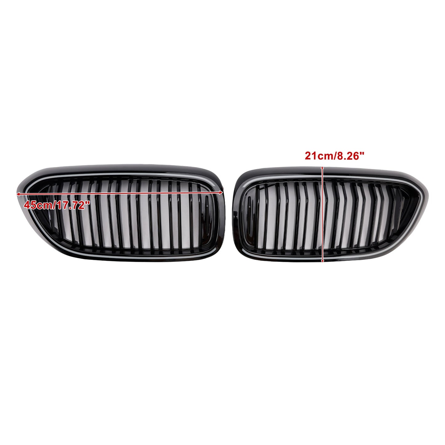 Griglia anteriore a doppio rene nera lucida per BMW Serie 5 G30 G31 2017-2020