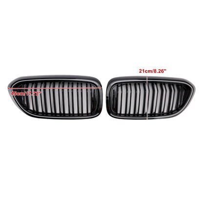 Griglia anteriore a doppio rene nera lucida per BMW Serie 5 G30 G31 2017-2020