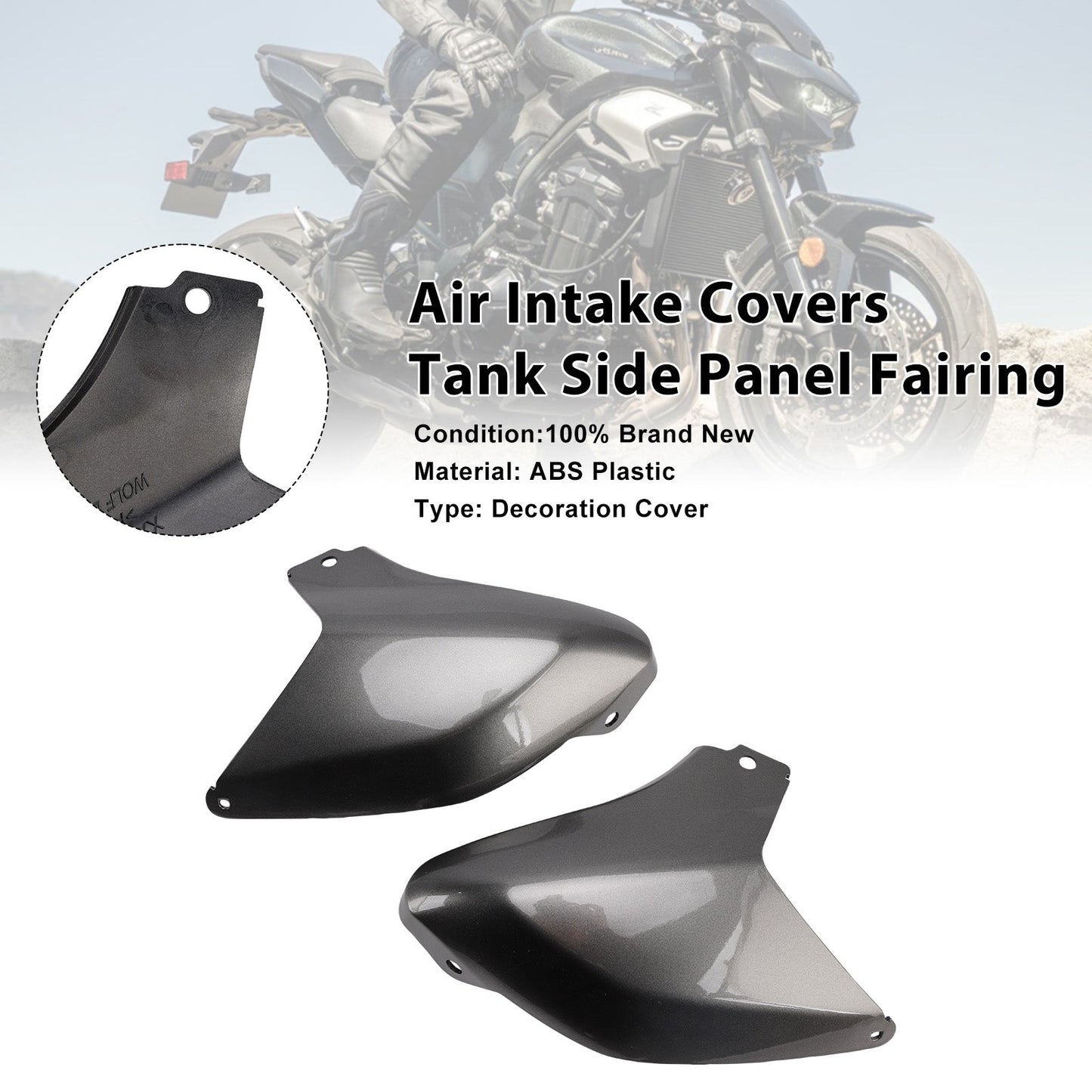 Coperture per presa d'aria, pannello laterale del serbatoio, carenatura per Kawasaki Z900 2025-2026