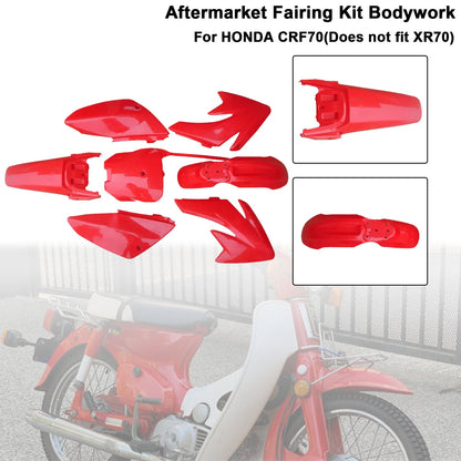 Kit di plastica per carrozzeria e parafango per HONDA CRF70 DIRT BIKE