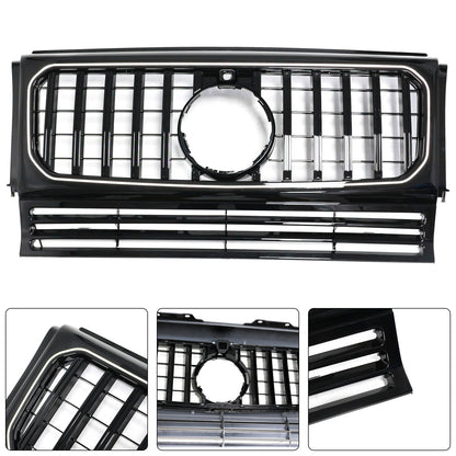 Per Mercedes Benz W463 1990-2018 con griglia per paraurti anteriore nera lucida a LED