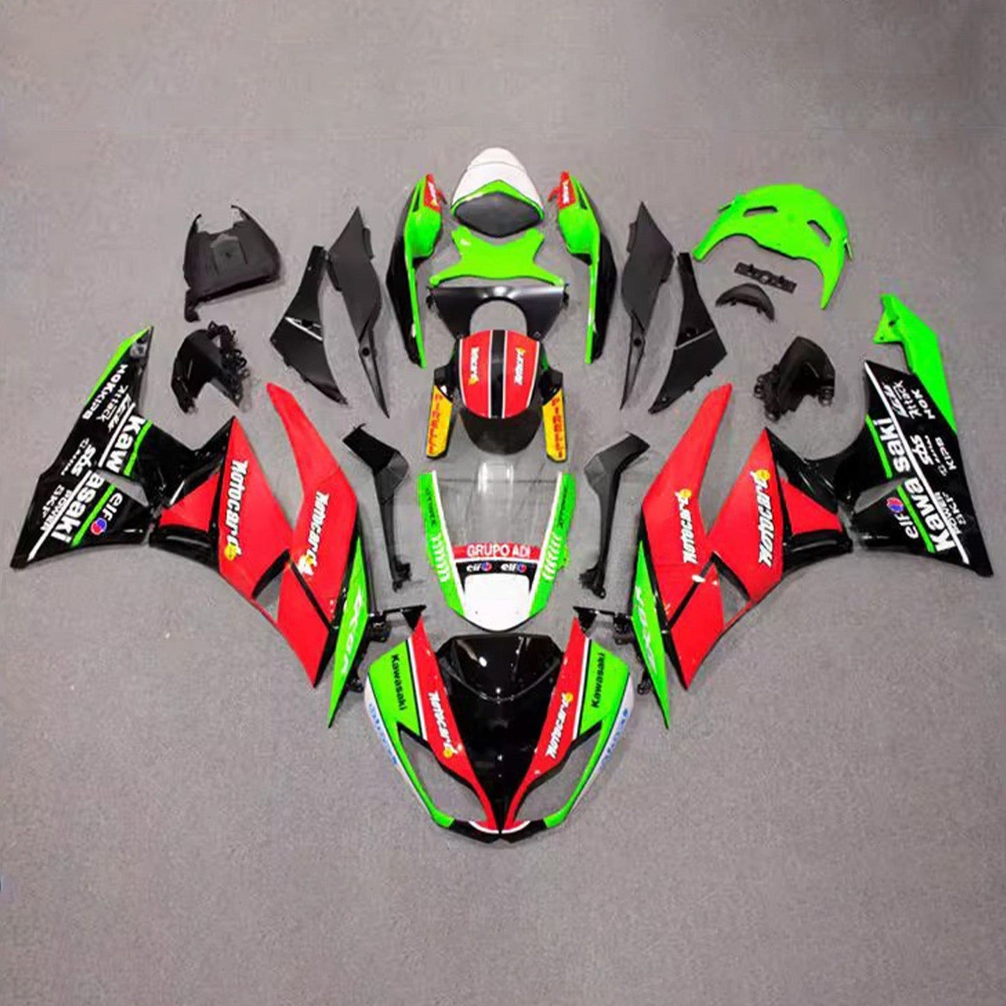 Kit carenatura iniezione in plastica ABS adatto per Kawasaki ZX6R 636 2009-2012