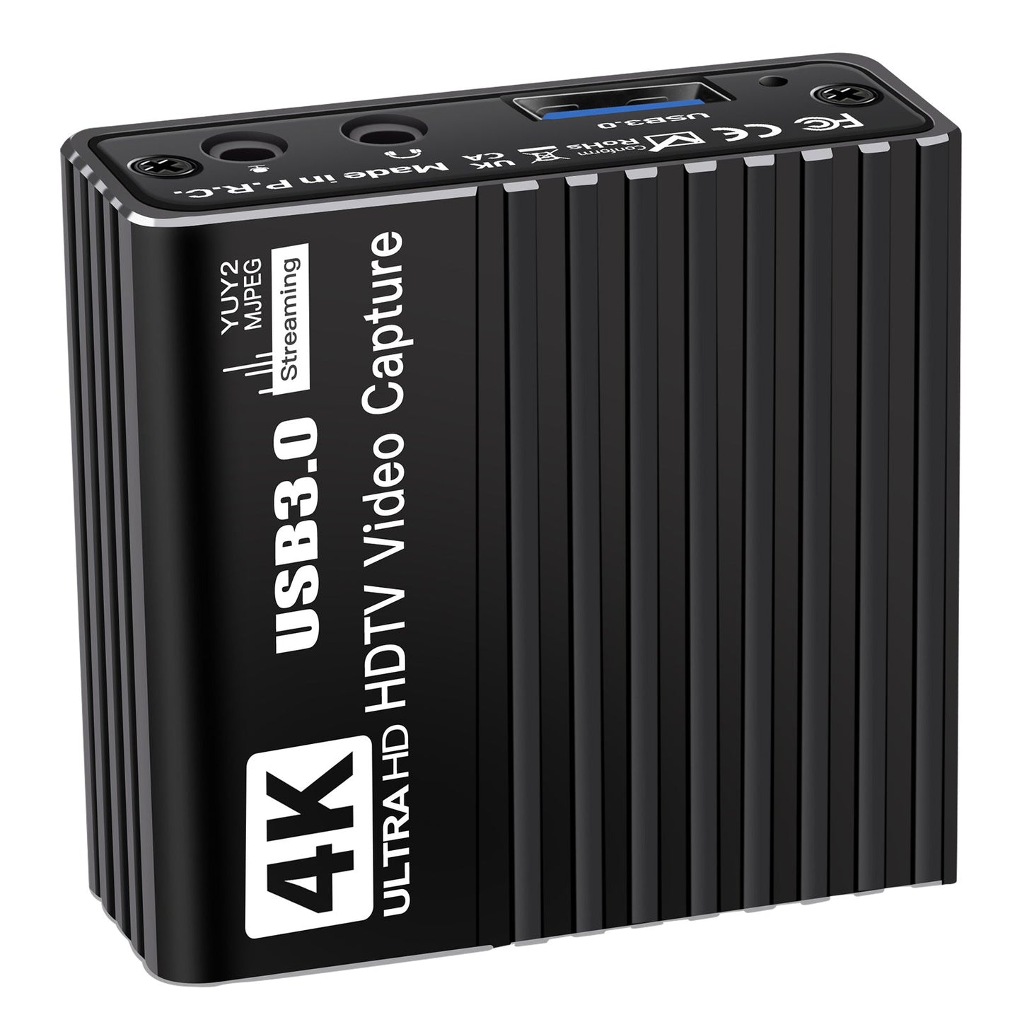 Scheda di acquisizione video USB 3.0 HDMI 4K Box di registrazione Gioco Trasmissione in diretta Microfono