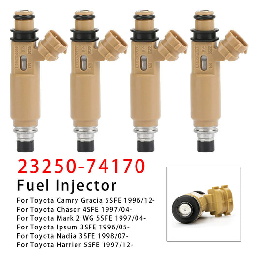 4 pezzi iniettori carburante per Toyota Avensis Carina Corona RAV4 2.2L 3.0L 23250-74170