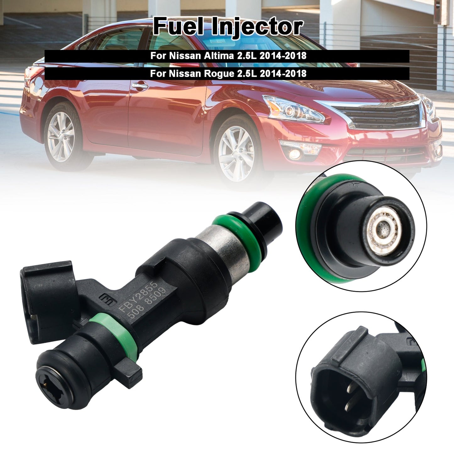 1 pz. Iniettore carburante 16600-9HP0A per Nissan Altima 2015-2017 2.5L I4 FBY2855