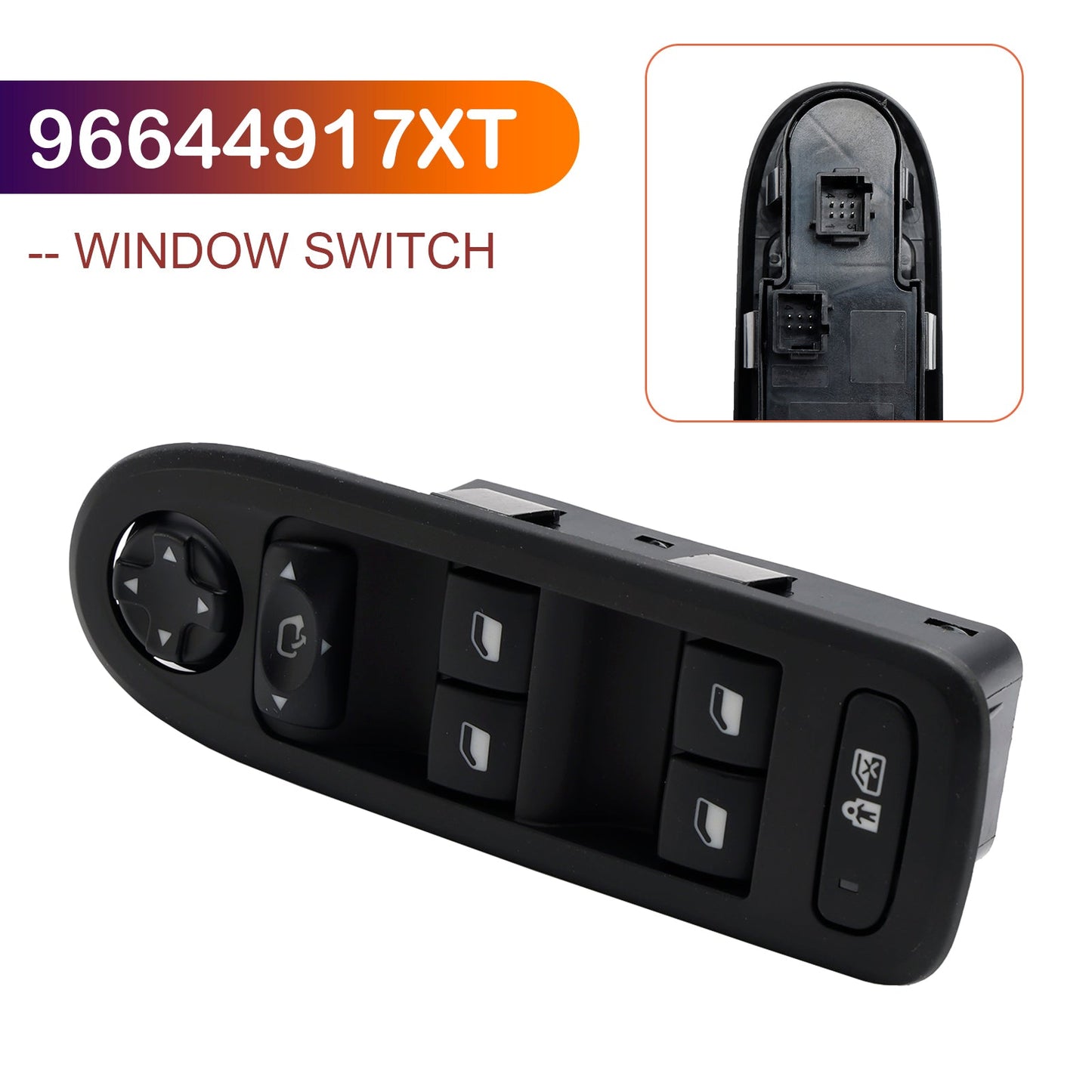 Interruttore alzacristallo anteriore conducente 96644917XT per Citroen C5 2008-2015 Peugeot 308 508