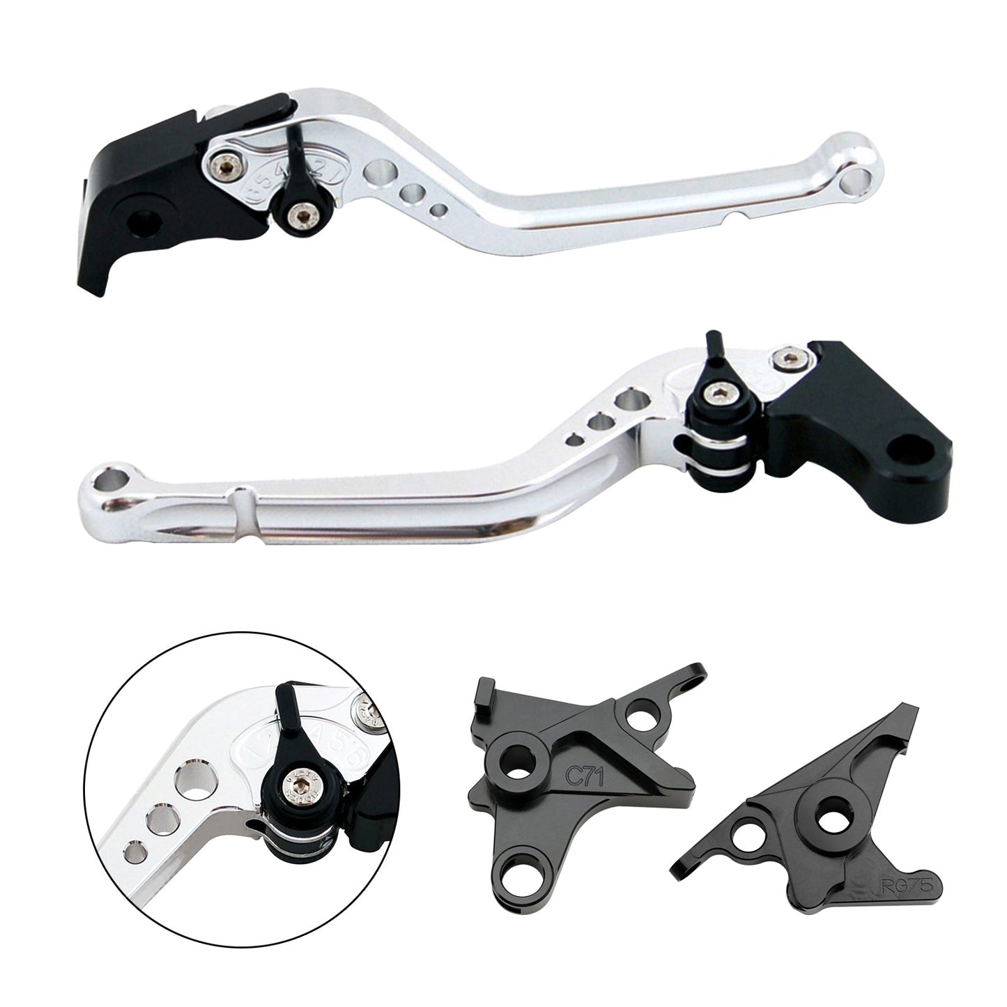 Leva frizione freno lunga adatta per BMW R NINE T /PURE/RACER 2017-2023