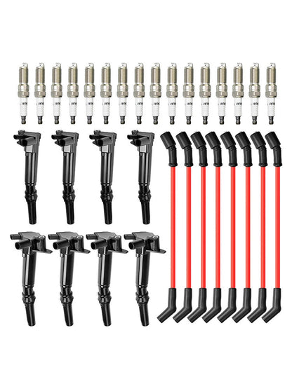 8 Bobine di accensione + 16 Candele + 8 Fili UF834 UF865 Per Ford F-250 F-350 E-450
