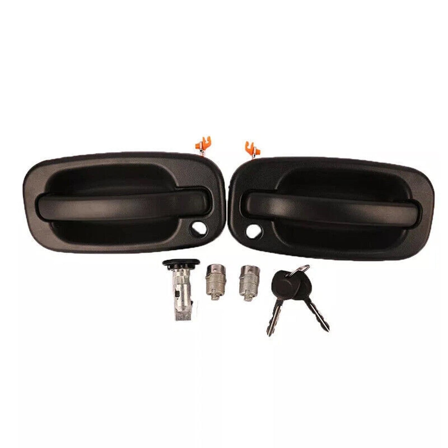 Maniglia esterna per porta e set di 2 serrature per porta e 2 chiavi uguali per GM Chevy 2001-2006