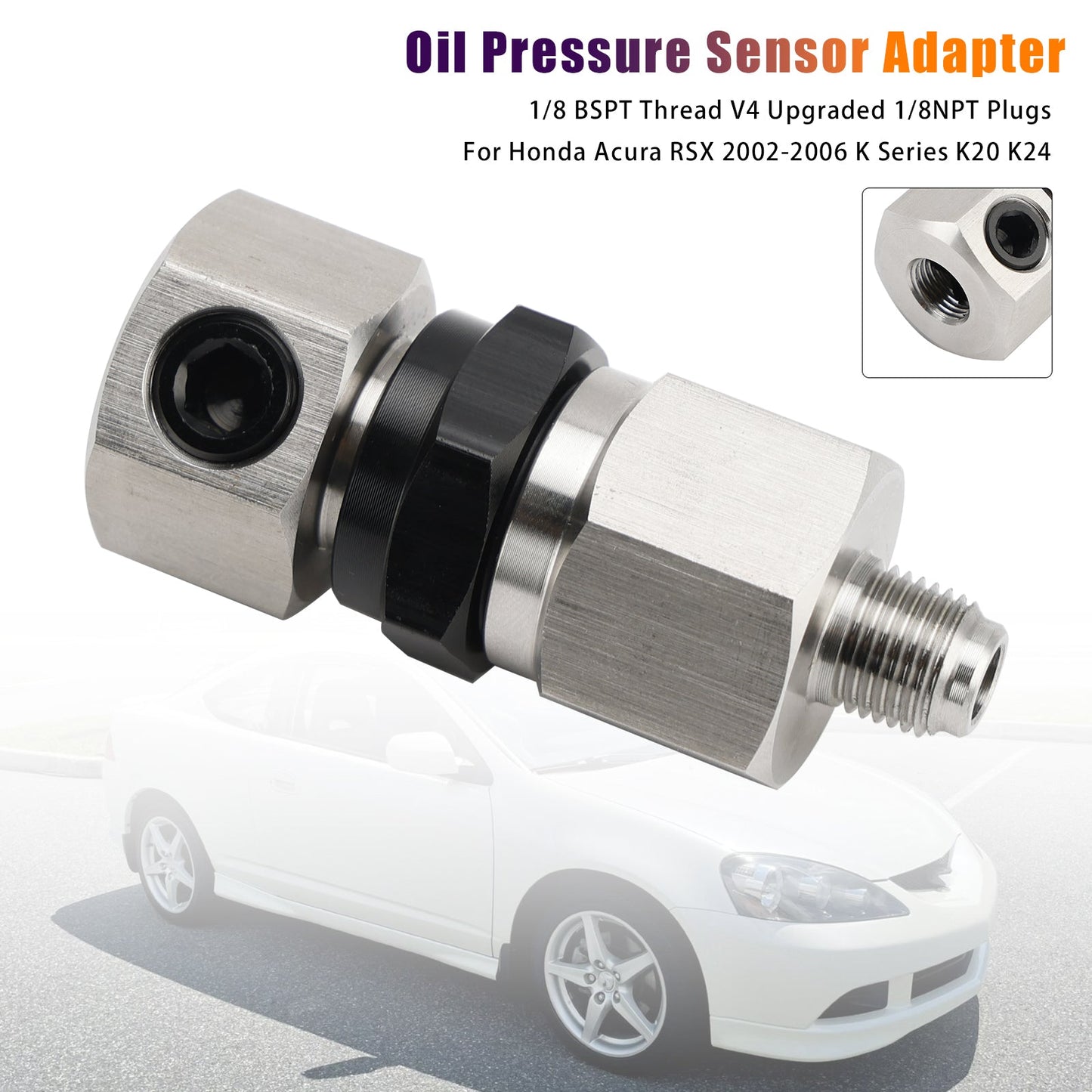 Adattatore sensore pressione olio Honda Acura RSX K Series K20 K24 2002-2006