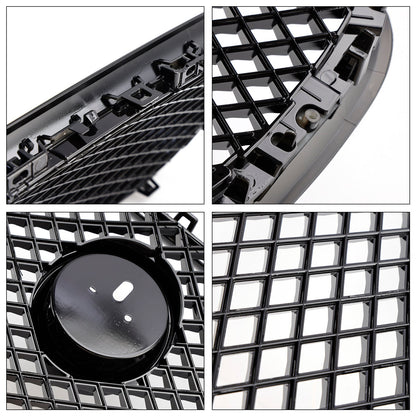 Griglia paraurti anteriore stile XF-R adatta per Jaguar XF 2012-2015, nero lucido