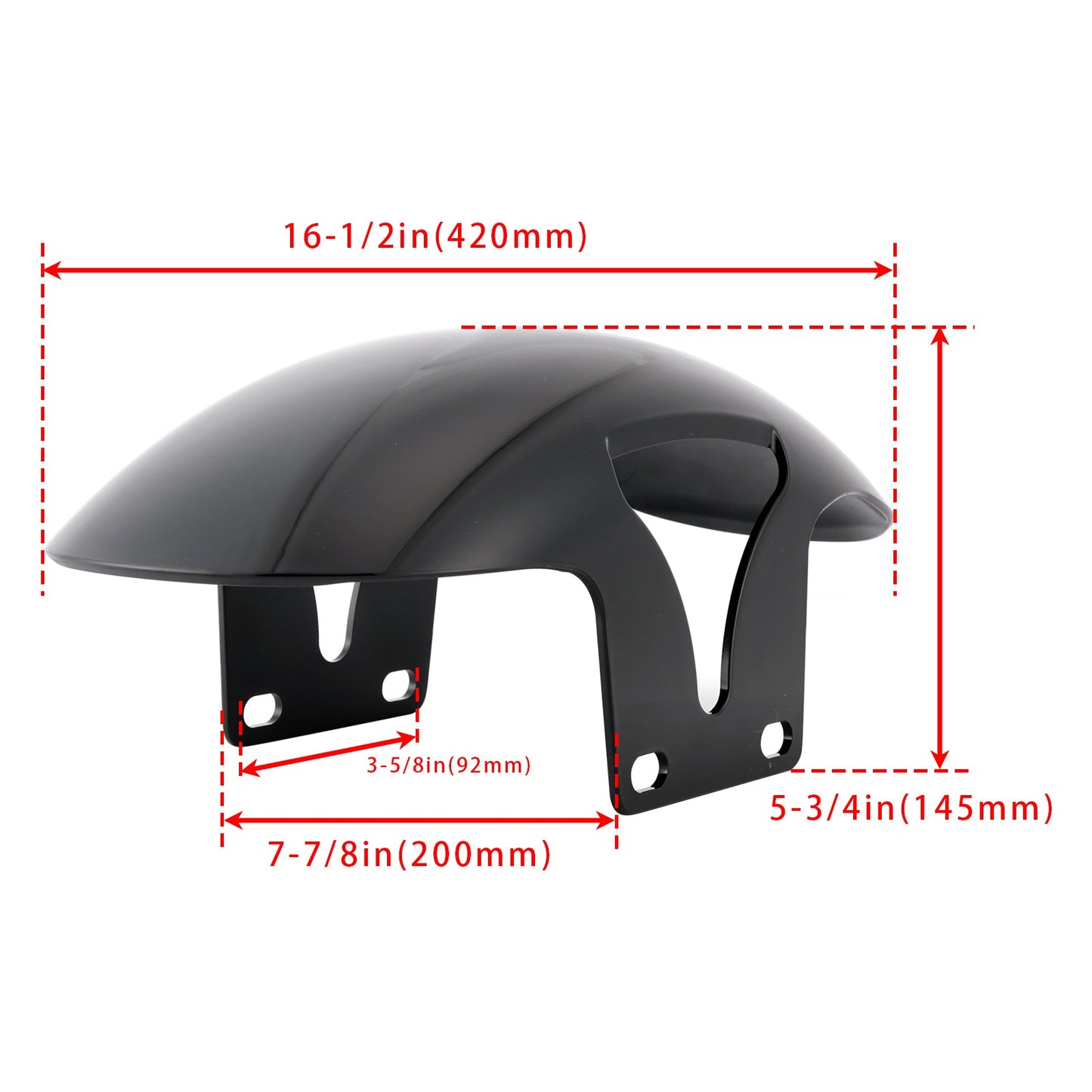 Parafango anteriore corto ABS Harley-Davidson M8 Softail Fatboy 2018-2024