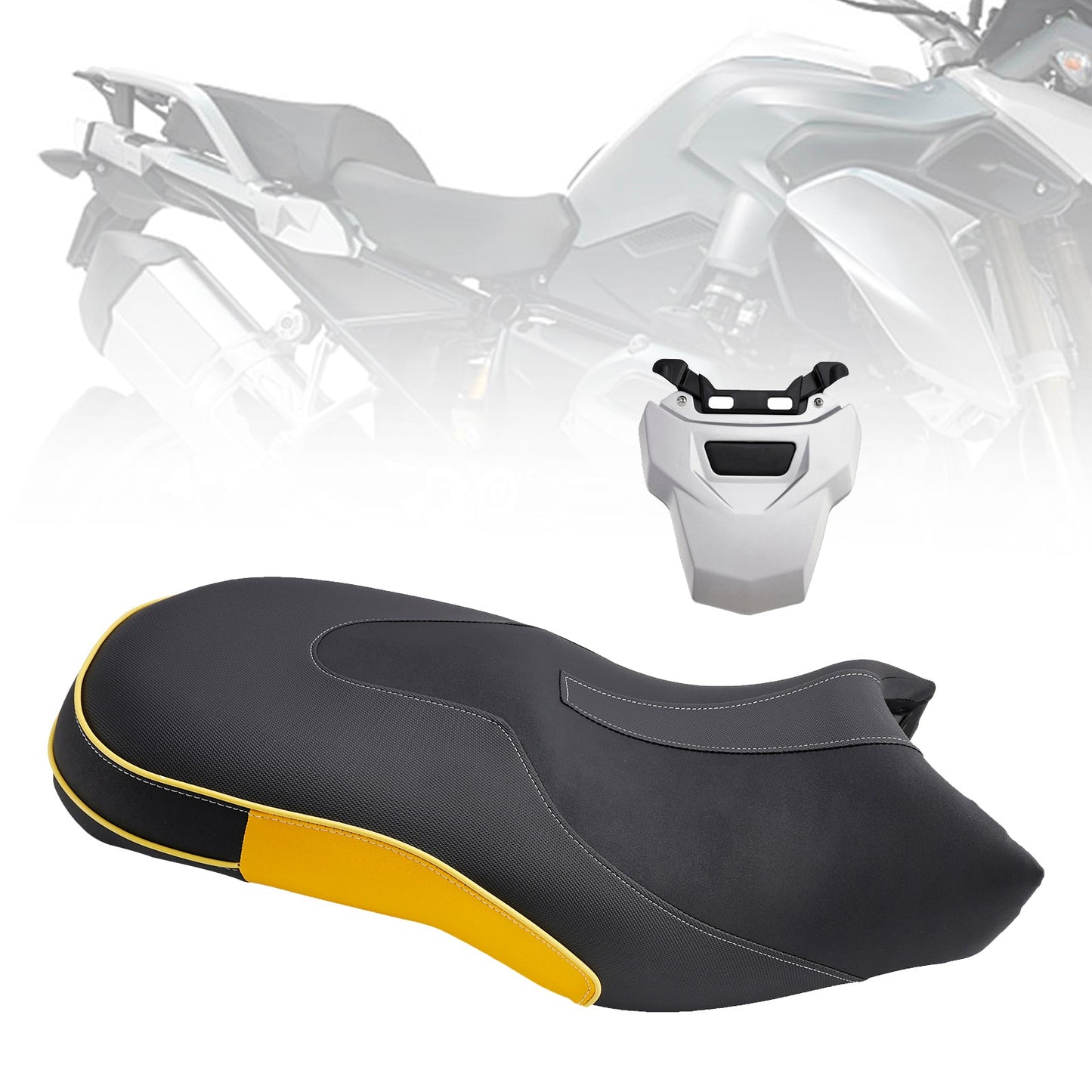 BMW R1200GS ADV 2014-2017 Sostituisci il sedile anteriore posteriore del conducente e del passeggero, giallo