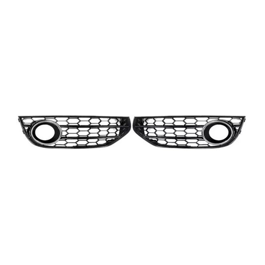 Griglia fendinebbia a nido d'ape per paraurti anteriore Audi A4 Allroad B8 2010-2015 cromata