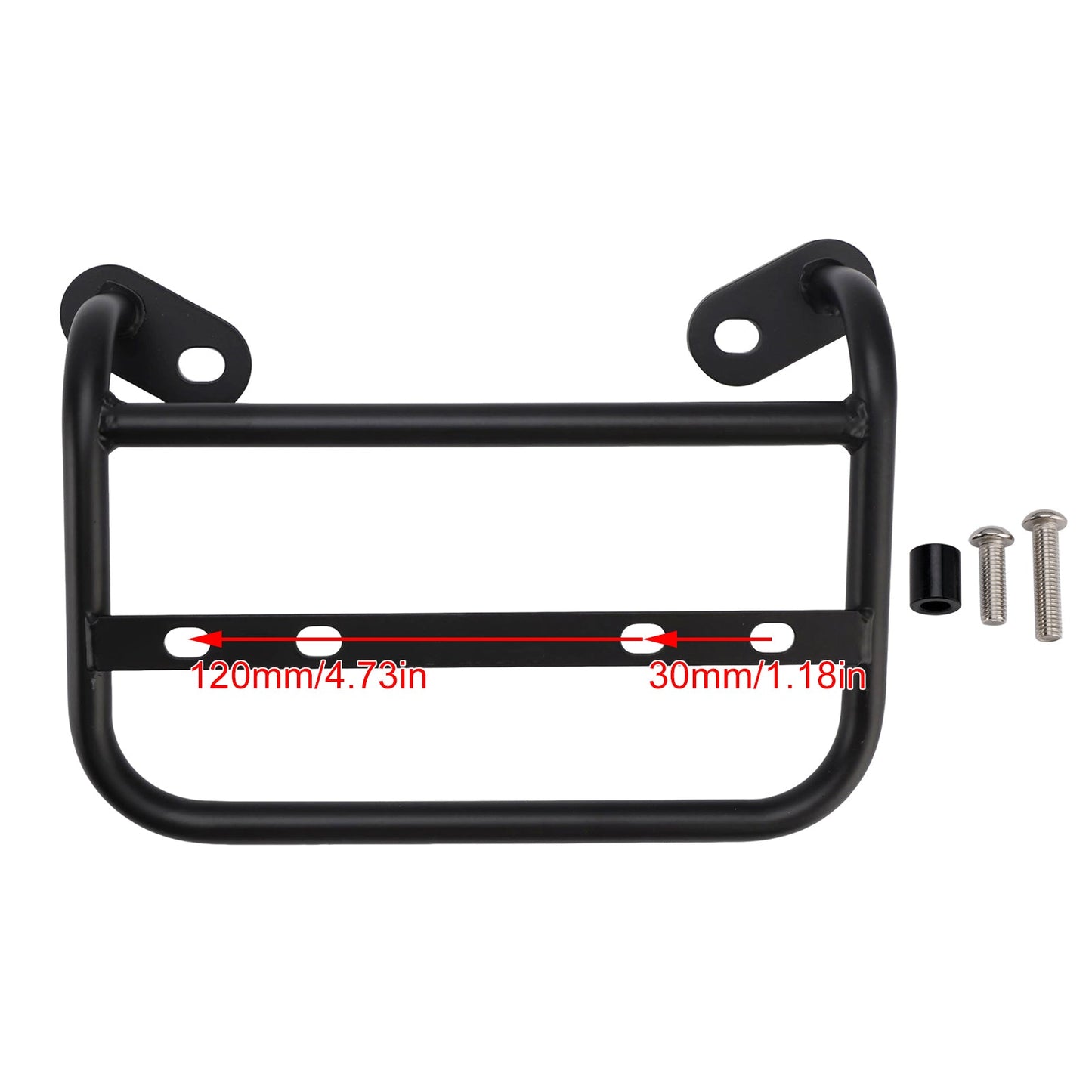 Staffa di montaggio per supporto borsa laterale BMW R12 2024-2025, acciaio nero, sinistra + destra