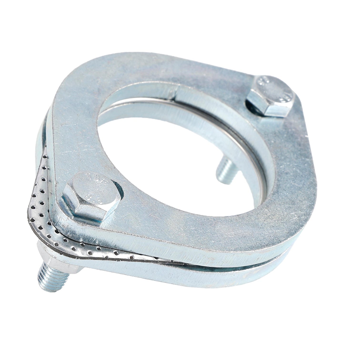 2 flange in acciaio da 2,5"" pollici 64 mm per flangia di giunzione per riparazione di tubi di scarico e bulloni