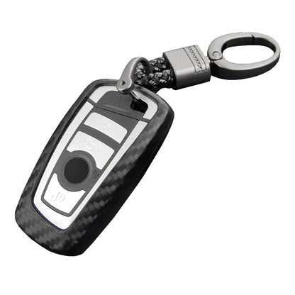 Custodia in pelle e silicone per chiave auto con fibbia per BMW Square