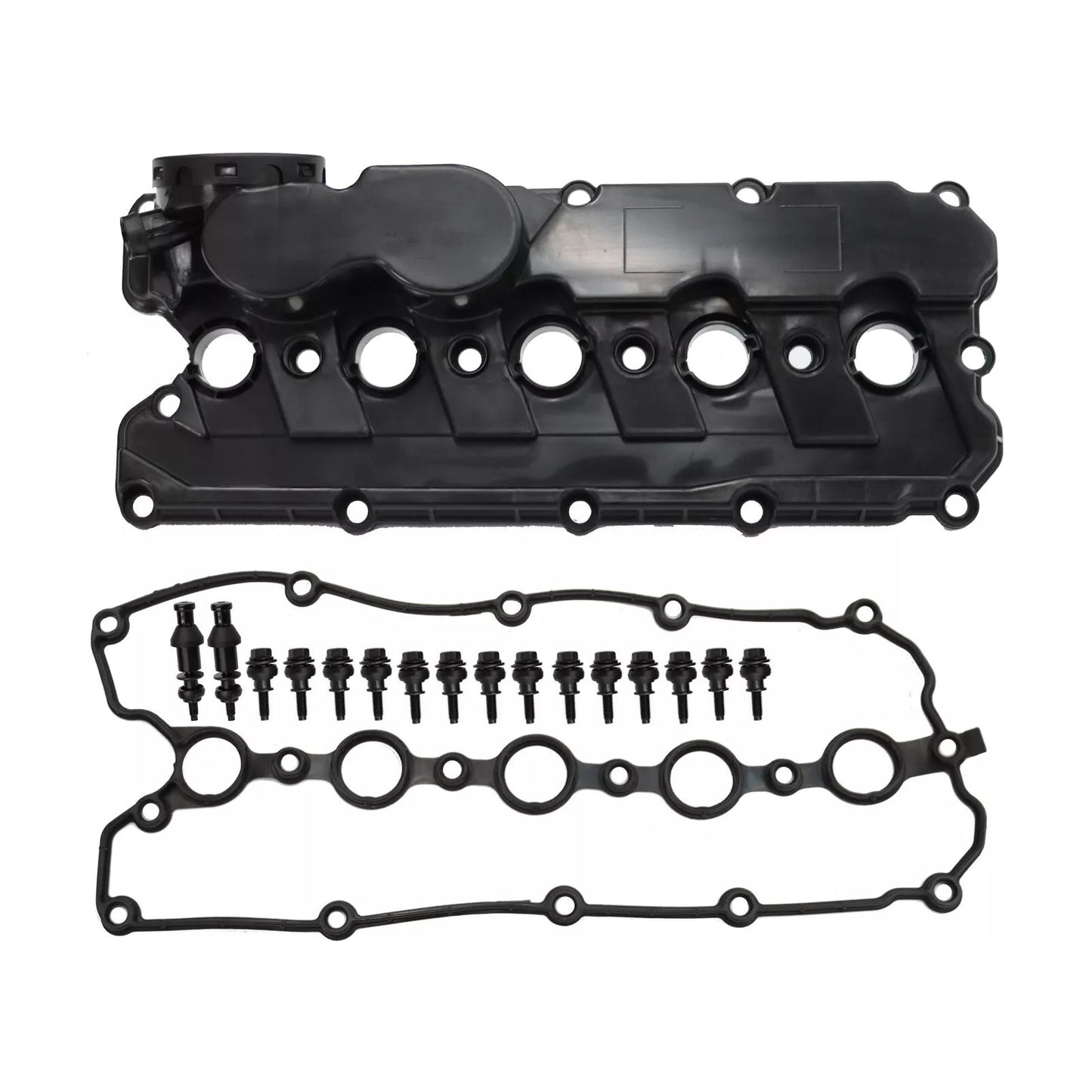 Coperchio valvola motore con guarnizione, bulloni e tappo per VW Maggiolino, Golf, Jetta, Passat 2.5L