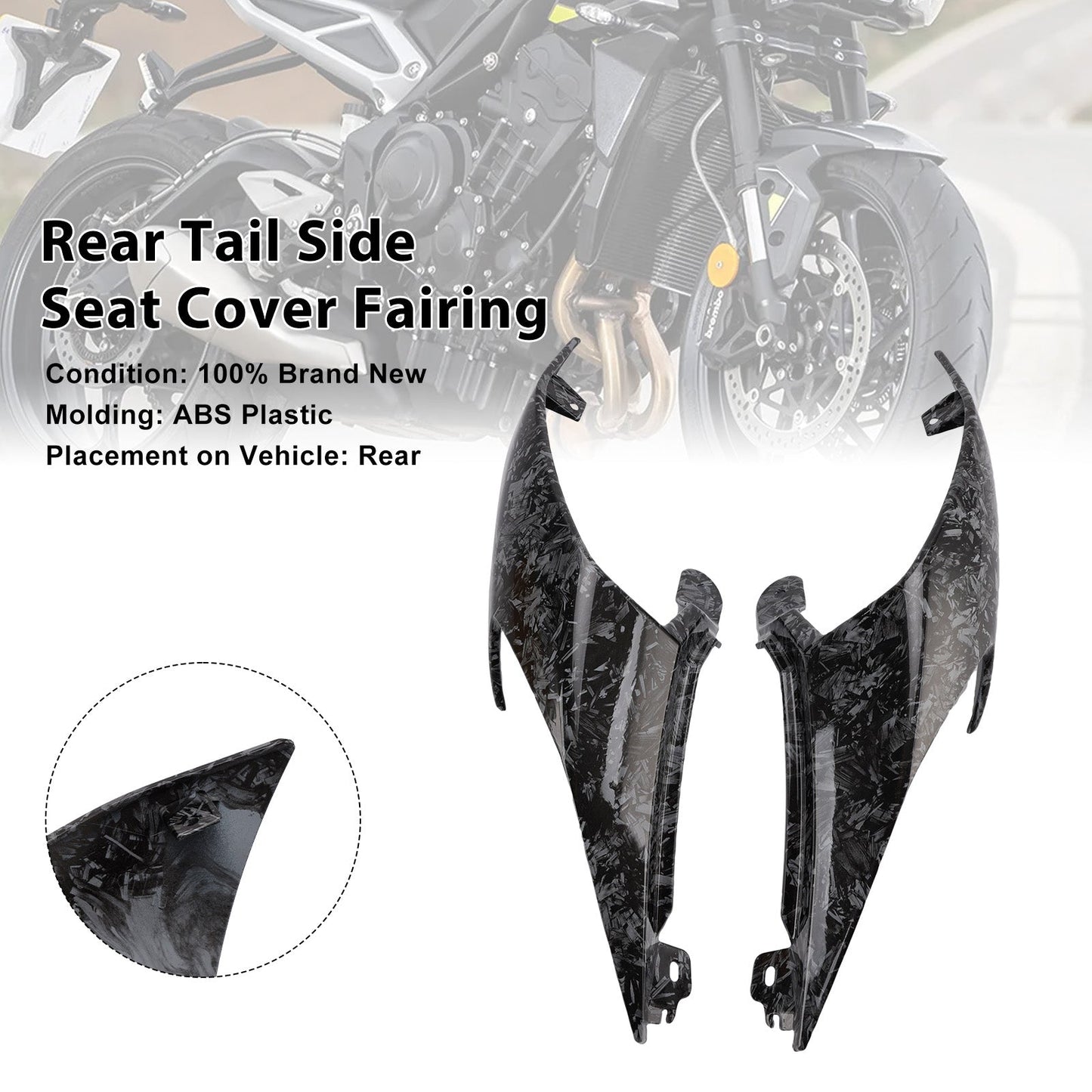 Carenatura laterale posteriore per Street Triple 765 R RS 2020-2025