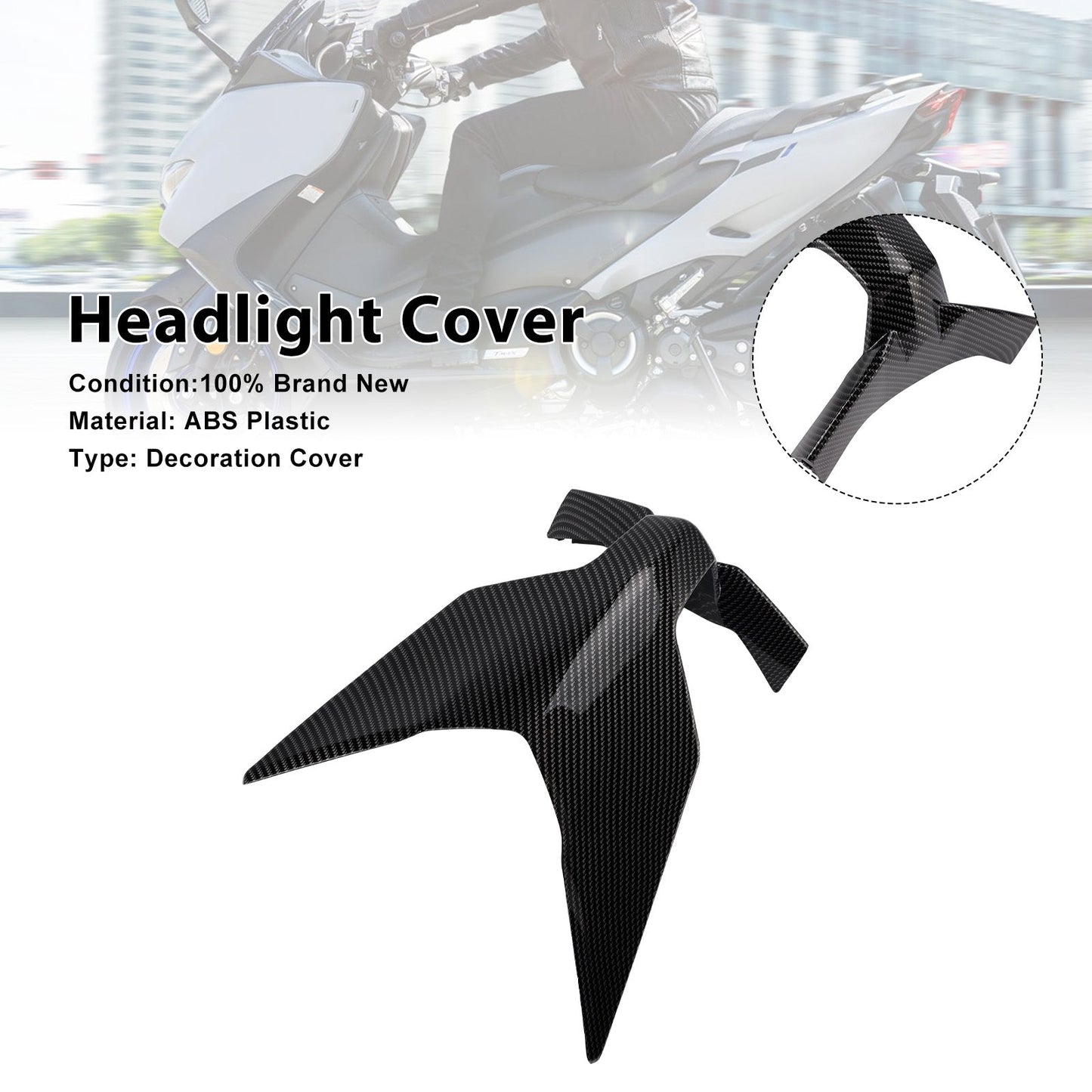Copertura centrale del faro anteriore per Yamaha T-MAX 560 2025-2026