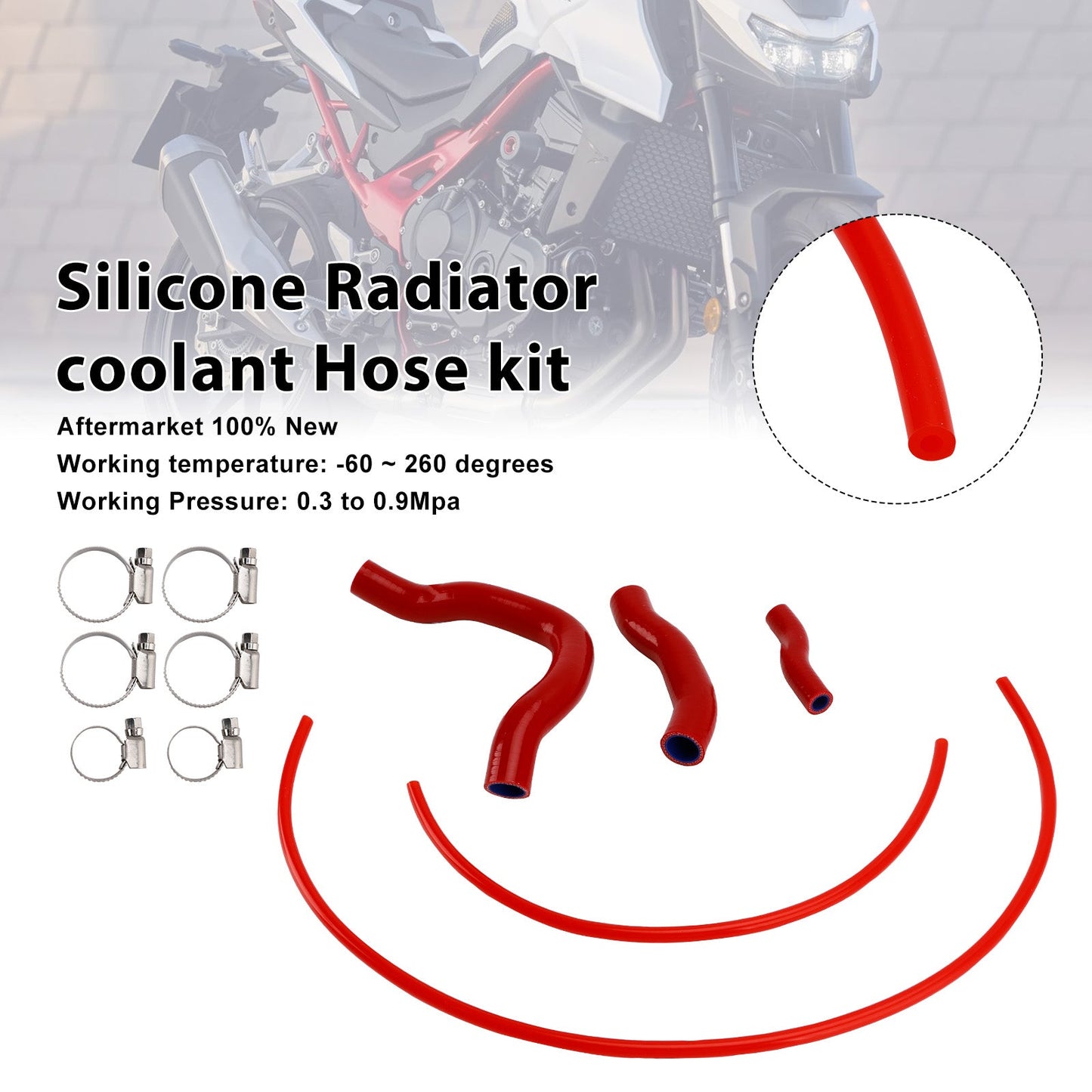Kit tubo flessibile del liquido di raffreddamento del radiatore in silicone Honda XL750 Transalp 2023-2025