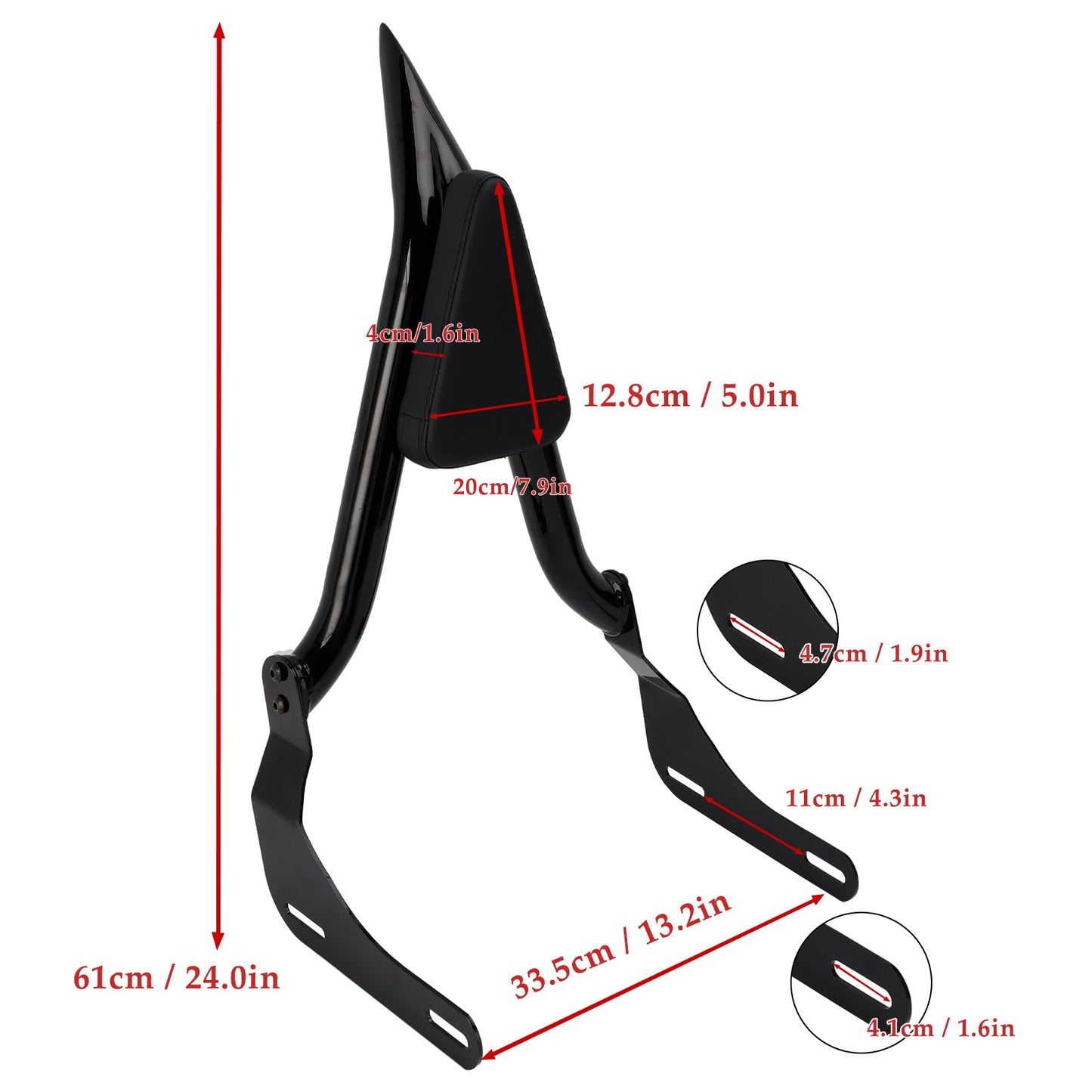 Schienale Sissy Bar passeggero per Honda CMX1100 2021-2024