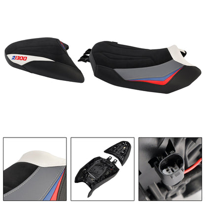 2024-2025 Per BMW R1300GS R 1300 GS Kit sedili conducente e passeggero R 1300 GS Cuscino posteriore bianco