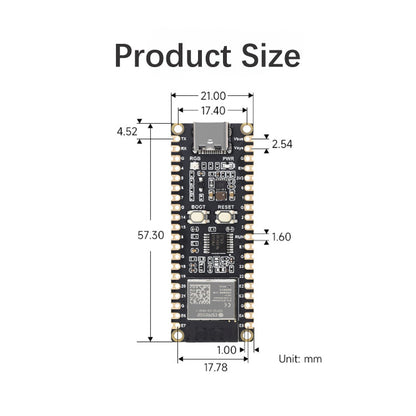 Scheda di sviluppo microcontrollore ESP32-C6 Processore single core da 160 MHz Pi Pico