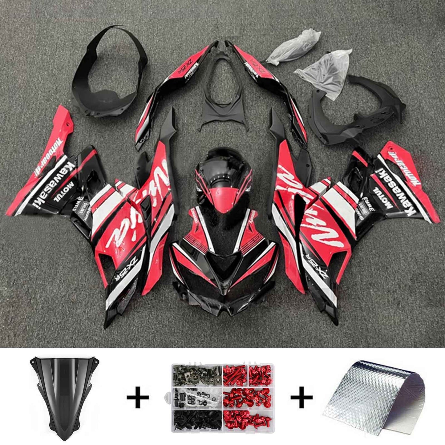 Kit carenatura iniezione Kawasaki Ninja ZX-25R ZX-4R ZX-4RR 2019-2024