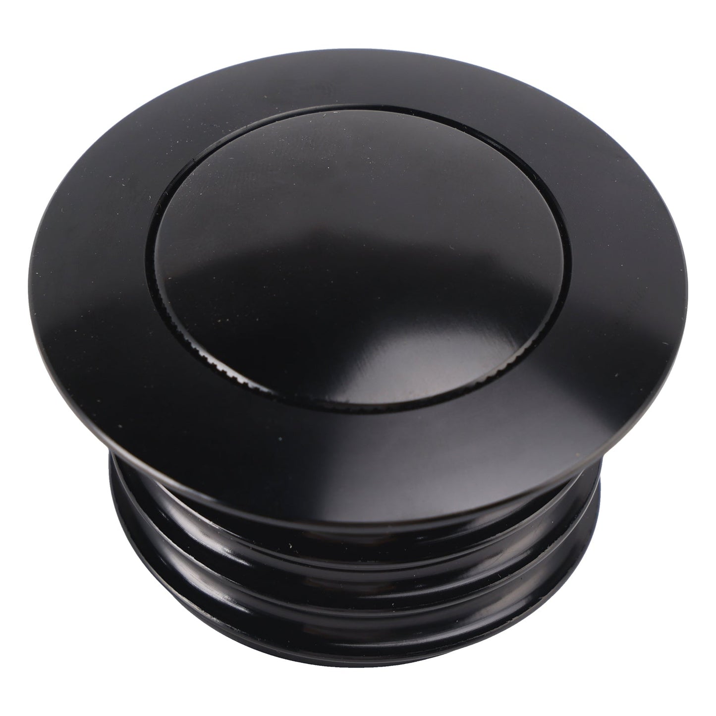 Tappo serbatoio a scomparsa ventilato nero per Softail Low Rider Dyna Sport Super Glide