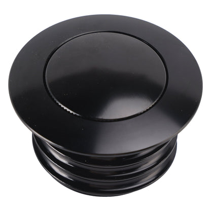 Tappo serbatoio a scomparsa ventilato nero per Softail Low Rider Dyna Sport Super Glide