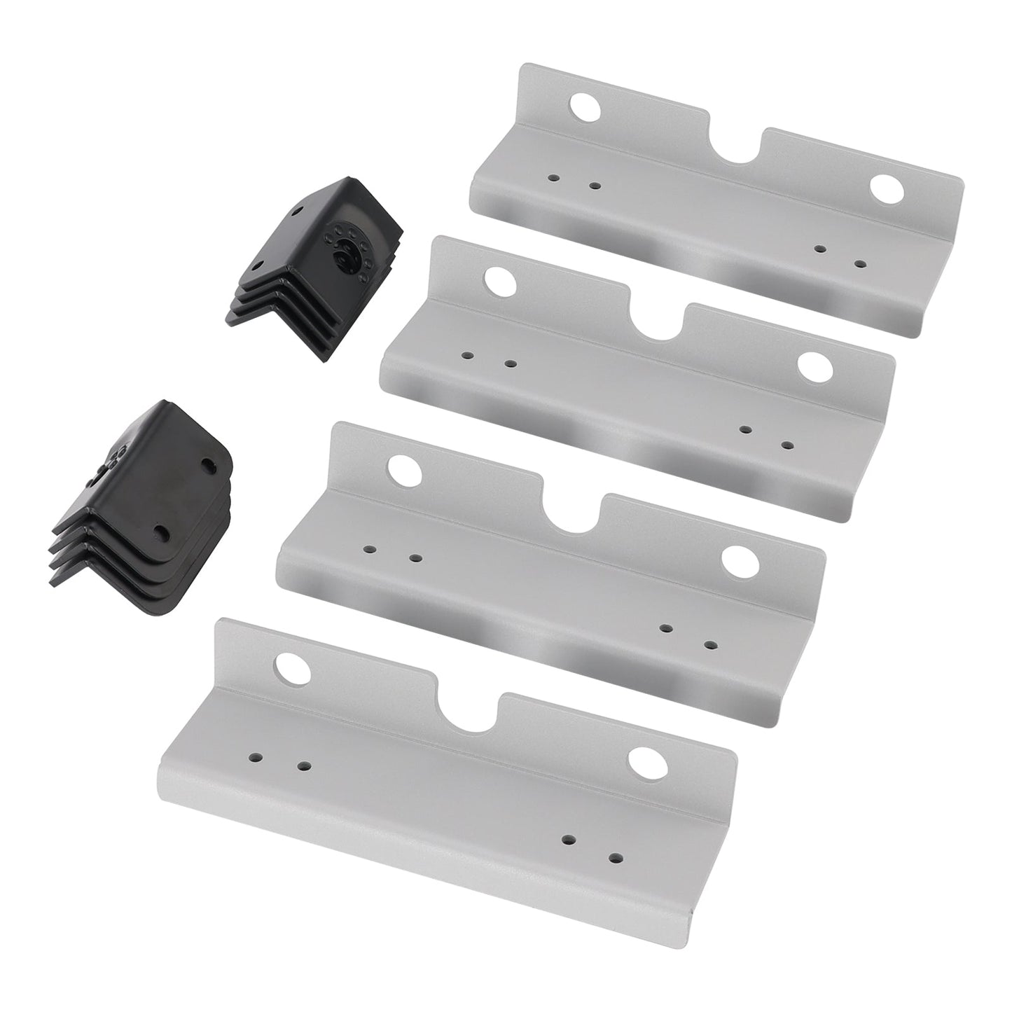 12 piastre/staffe di rinforzo per il montaggio dei sedili per VW T5 T6 2 + 1 sedili posteriori