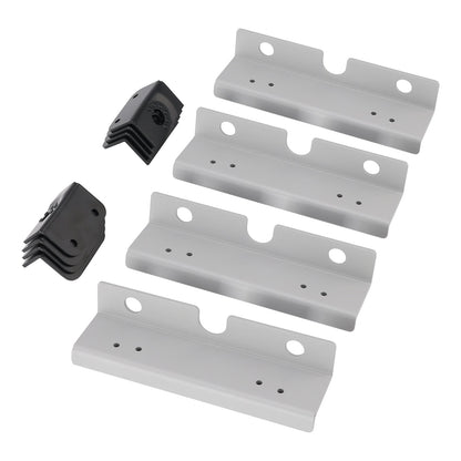 12 piastre/staffe di rinforzo per il montaggio dei sedili per VW T5 T6 2 + 1 sedili posteriori