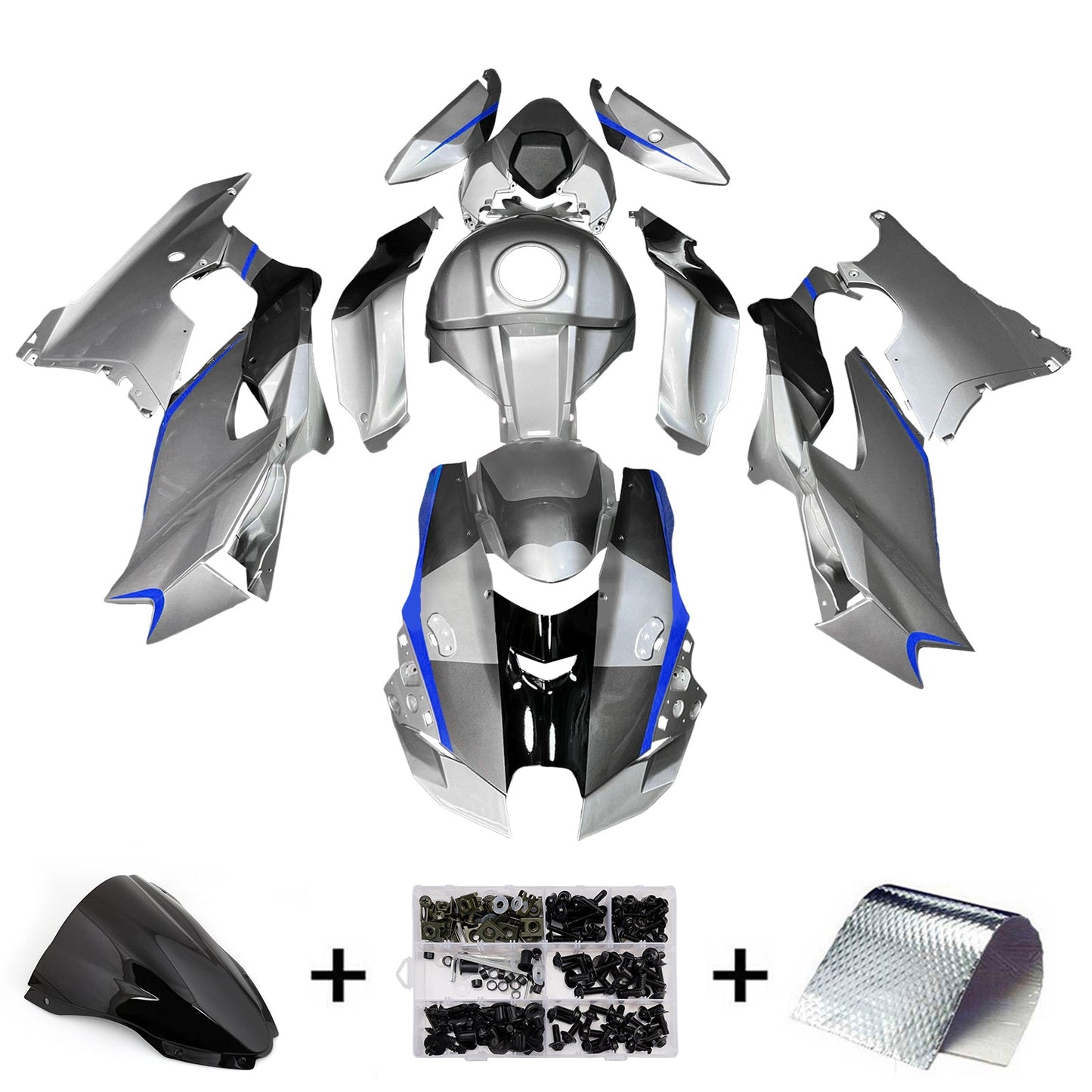 Kit carenatura iniezione ABS adatto per Kawasaki ZX-10R ZX-10RR 2021-2025