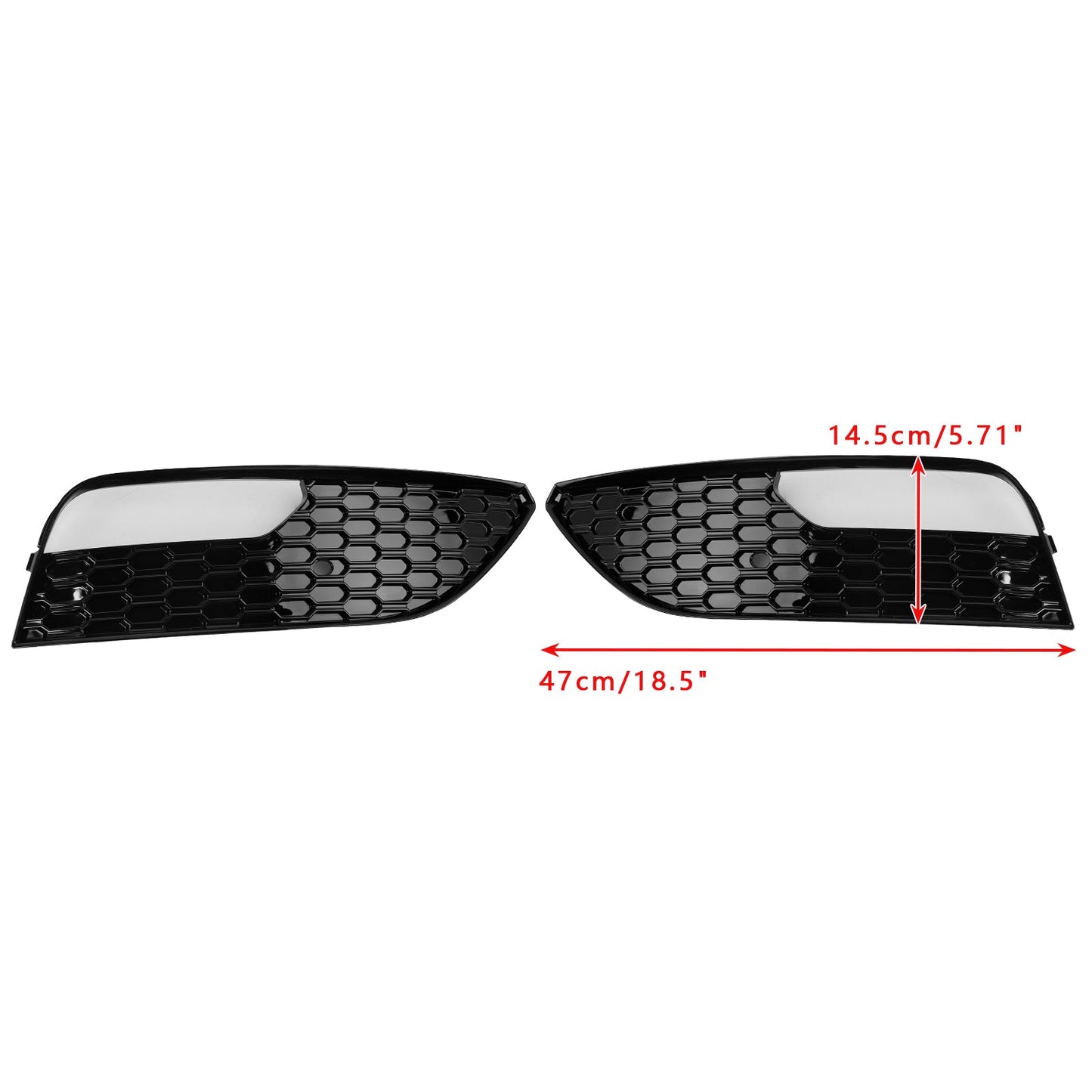 Griglia di copertura fendinebbia paraurti anteriore Audi A3 2012-2016 (2 pezzi)