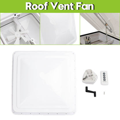 14" Caravan Skylight Roof Vent Remote Control Camper Motorhome RV Aspiratore